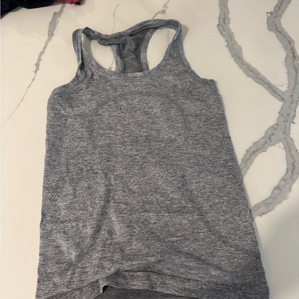 Discontinued limited edition LULULEMON Hawaii Gray Racerback Tank Top